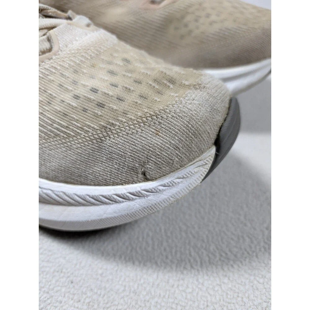 HOKA ONE Mach 6 Running Shoes Eggnog Vanilla Beige Size 7B Women's Athletic